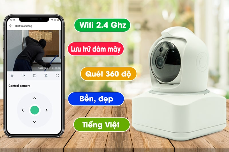 Camera Wifi Indoor Full HD Camera Chuyên Lắp Trong Nhà